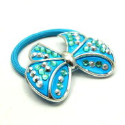 GUMKI DO WŁOSÓW OZDOBNE Z KWIATKIEM 4 SZTUKI MIX KOLOR                    (0613 SAH) - 2