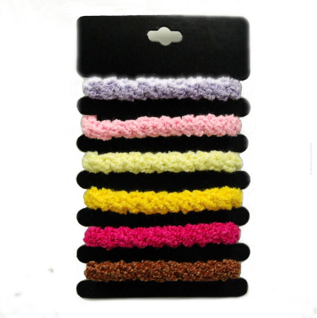 GUMKI DO WŁOSÓW GRUBE Z BLASZKĄ (6 SZTUK) 0014-11