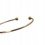 BRANSOLETKA  METALOWA CIENKA W ZŁOTYM KOLORZE                           (0611-81 SA) - 2