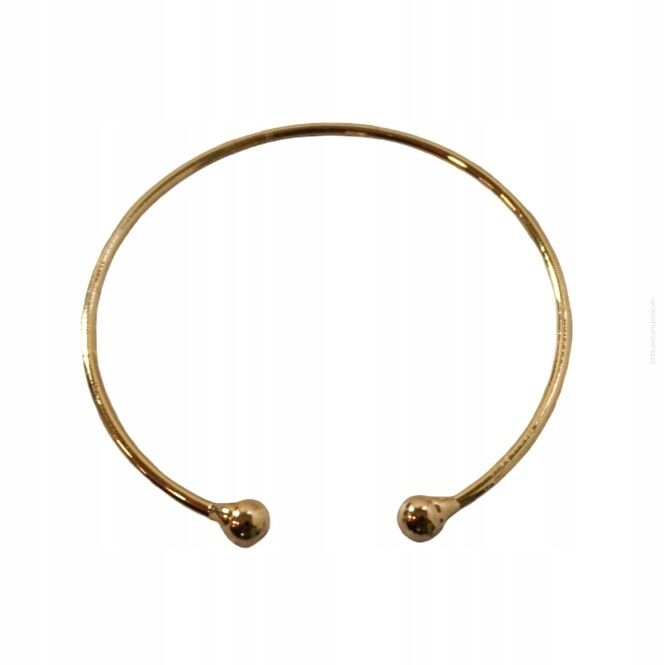 BRANSOLETKA  METALOWA CIENKA W ZŁOTYM KOLORZE                           (0611-81 SA)