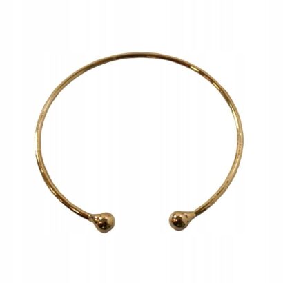 BRANSOLETKA  METALOWA CIENKA W ZŁOTYM KOLORZE                           (0611-81 SA)