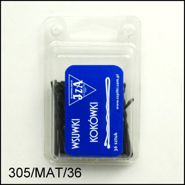 WSUWKA CZARNA MATOWA 2 KULKI 5 cm 36 sztuk