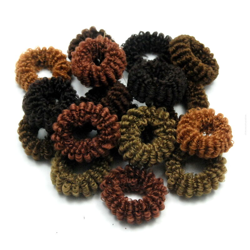 GUMKI DO WŁOSÓW FROTKI MIX BRĄZ 25 SZTUK                                                  (GUFR-9 SAH)