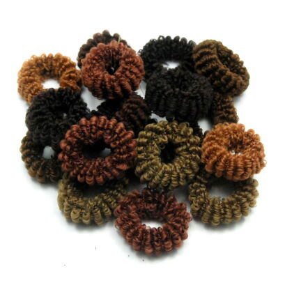 GUMKI DO WŁOSÓW FROTKI MIX BRĄZ 25 SZTUK                                                  (GUFR-9 SAH)