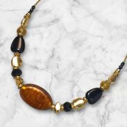 NASZYNJIK CANTO ELEGANCKI CZARNY ZŁOTY BURSZTYNOWY 45 CM(CANTO-N-13) - 2