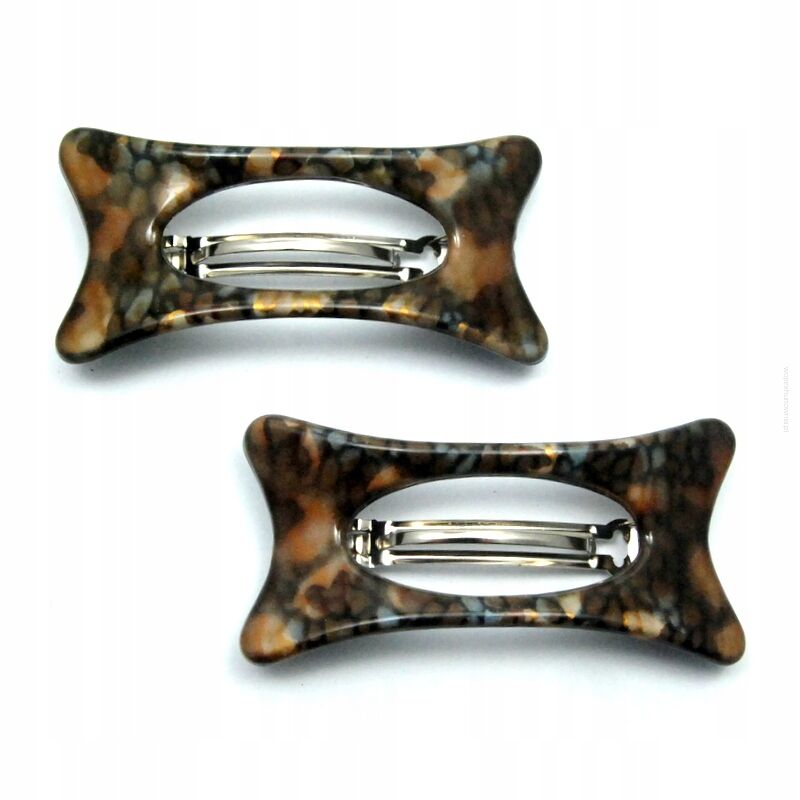 KLAMRY / AUTOMATY DO WŁOSÓW BRĄZOWE 2 SZTUKI                           (KLD-133 SAH)