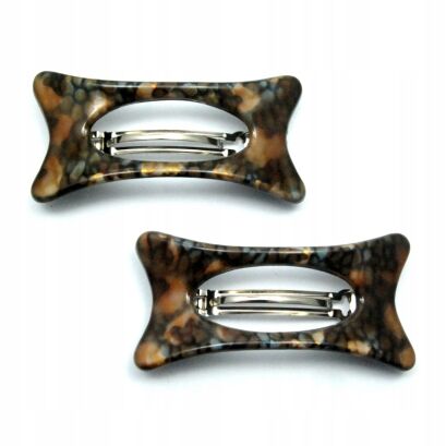 KLAMRY / AUTOMATY DO WŁOSÓW BRĄZOWE 2 SZTUKI                           (KLD-133 SAH)