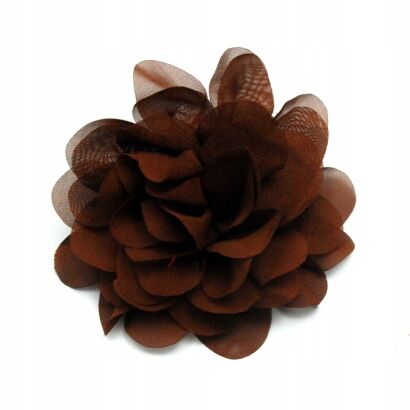 BROSZKA / SPINKA KWIATEK W KOLORZE BRĄZOWYM                                                              (0602-525 AS)