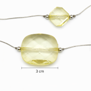 NASZYJNIK DŁUGI JASNOZIELONY DŁUGI 3-RZĘDOWY MODERN (0665--03 SAH) - 2