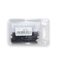 WSUWKA CZARNA KARBOWANA 2 KULKI 6 CM 36 SZTUK  (306/36) - 3