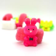 GUMKI DO WŁOSÓW DZIECIĘCE HIPOPOTAM, MIŚ, SŁOŃ, KRÓLIK KOLOROWE 10 SZTUK (0554) - 4