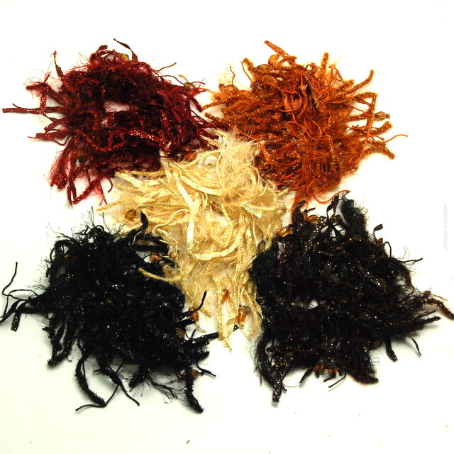 GUMKI DO WŁOSÓW OZDOBNE Z KORALIKAMI ( 5 SZTUK)                   0214-551 sah U