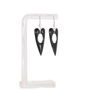 KOLCZYKI WISZĄCE EMALIOWANE CZERWONE  (5926/1 SA) - 2