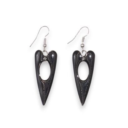 KOLCZYKI WISZĄCE EMALIOWANE CZERWONE  (5926/1 SA)