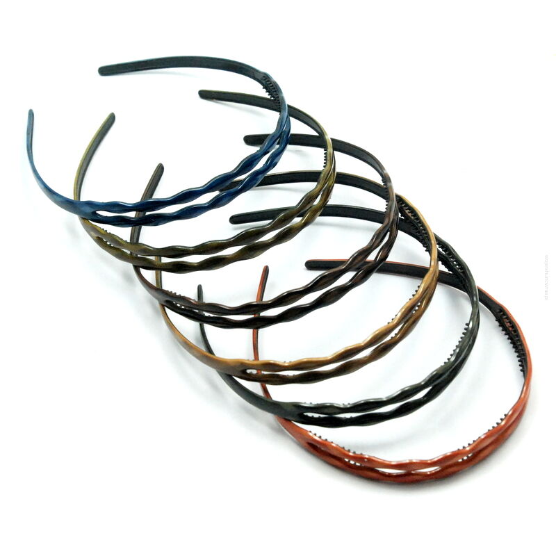 OPASKI DO WŁOSÓW PODWÓJNE KOLOROWE 12 SZTUK (4138 SAM)