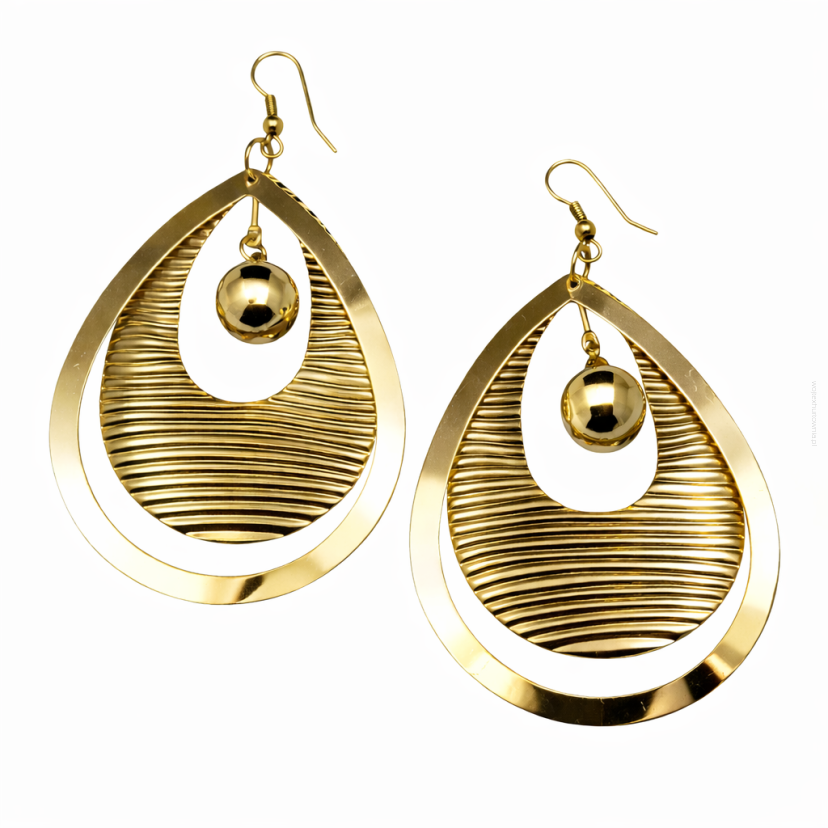 KOLCZYKI WISZĄCE METALOWE BLASZKI OWALNE                                         (9652-3 SAM)