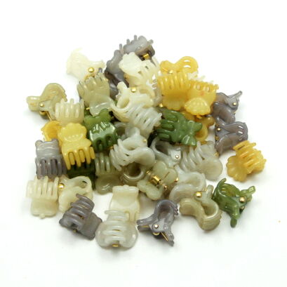 SZCZĘKI DO WŁOSÓW /KRABIKI-ŻABKI KOLOROWE 60 SZTUK                              (3104 SAM2 )