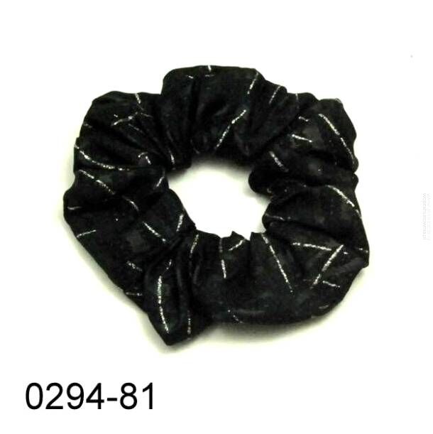 GUMKI DO WŁOSÓW OZDOBNE CZARNE SCRUNCHIE (6 SZT) 0294-81