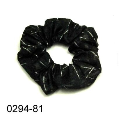 GUMKI DO WŁOSÓW OZDOBNE CZARNE SCRUNCHIE (6 SZT) 0294-81