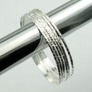 BRANSOLETKI CIENKIE METALOWE 6 SZTUK                                              (0665-547) - 3