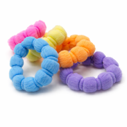 GUMKI DO WŁOSÓW KOLOROWE 15 SZTUK (9316 SAMH) - 2