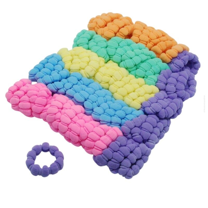 GUMKI DO WŁOSÓW KOLOROWE 100 SZTUK (9316 SAM)