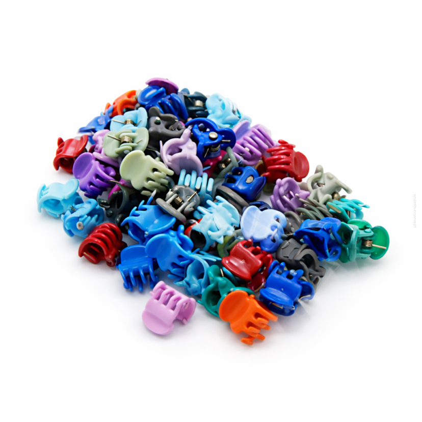 SZCZĘKI / KRABIKI MINI MIX KOLORÓW 50 SZTUK                                                       (0146-8 SAH)