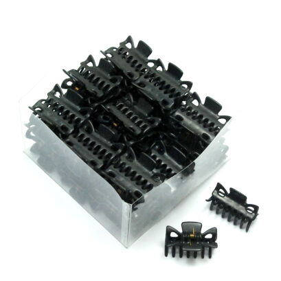 KRABIKI / SZCZĘKI DO WŁOSÓW MAŁE CZARNE 54 SZTUKI                                                         (SZKR SAHM)