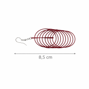 KOLCZYKI METALOWE WISZĄCE 