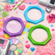 BRANSOLETKI PLASTIKOWE (3 SZTUKI) KOLOROWE 0605-99 - 3