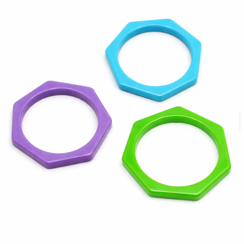 BRANSOLETKI PLASTIKOWE (3 SZTUKI) KOLOROWE 0605-99