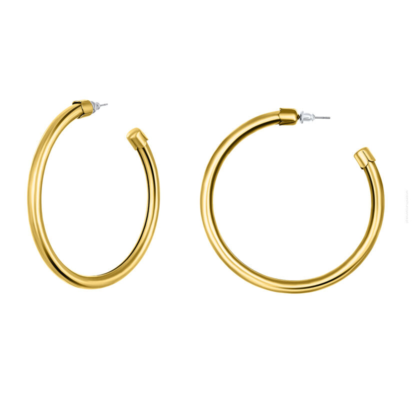 KOLCZYKI KOŁA ZŁOTE KLASYCZNE DUŻE 0689-1