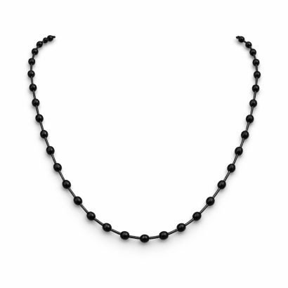 KORALE "JABLONEX" CZARNE MAŁE SZKLANE 0642-123