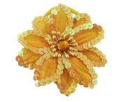 BROSZKA / GUMKA DO WŁOSÓW KWIAT Z CEKINAMI  4 SZT. (2-4812 ASM) - 8