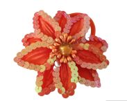 BROSZKA / GUMKA DO WŁOSÓW KWIAT Z CEKINAMI  4 SZT. (2-4812 ASM) - 2