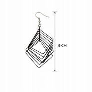 KOLCZYKI METALOWE WISZĄCE 