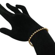 BRANSOLETKA ROZPINANA Z CYRKONIAMI                                 (0611-36 sh) - 2