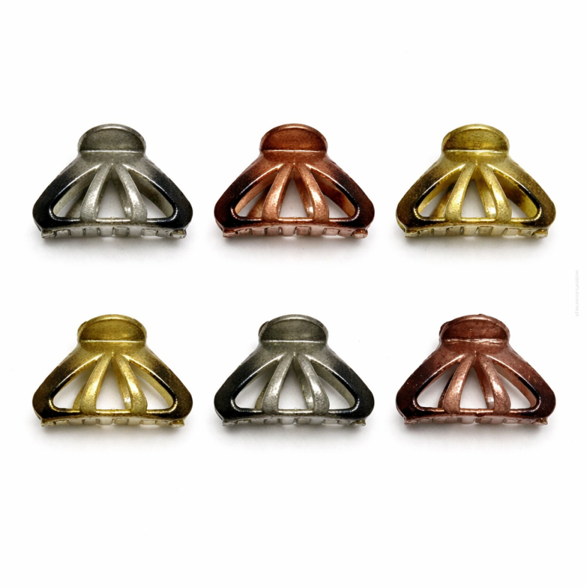 KLAMRY DO WŁOSÓW CHROPOWATE MAŁE MIX KOLOR (12 SZT) 0362-1