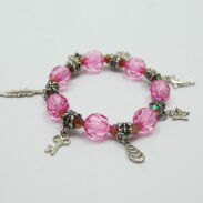 BRANSOLETKI NA GUMCE Z ZAWIESZKAMI 2 SZTUKI                                                                         (4955-2 SA) - 2