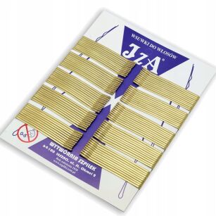 WSUWKA ZŁOTA PROSTA 2 KULKI 6 CM 100 SZTUK                                                 (126/100)
