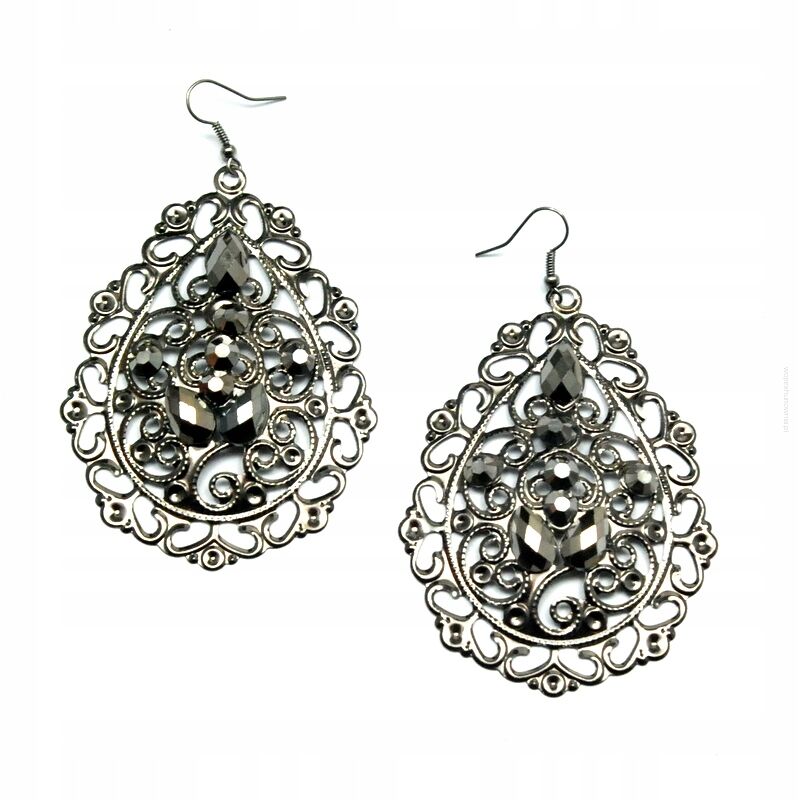 KOLCZYKI WISZĄCE OZDOBNE BLASZKI                                             (0611-800 SA)