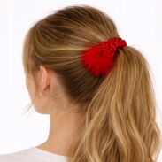 GUMKI DO WŁOSÓW PLECIONE Z PIÓRKAMI 3 SZTUKI (0290-15 SAM) - 2