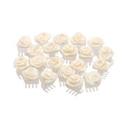 ŻABKI / SZCZĘKI RÓŻYCZKI ECRU 30 SZTUK                                 (0036/C/30) - 2