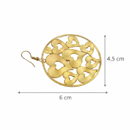 KOLCZYKI WISZĄCE METALOWE BLASZKI OWALNE                                         (9652-2 SAM) - 3