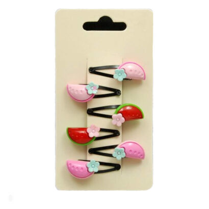 PYKI / SPINKI DO WŁOSÓW DZIECIĘCE MAŁE ARBUZY 6 SZTUK (0317-72)