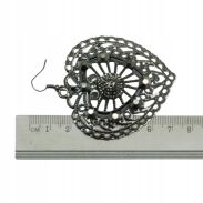 KOLCZYKI WISZĄCE OZDOBNE BLASZKI                             (0611-805 SA) - 3