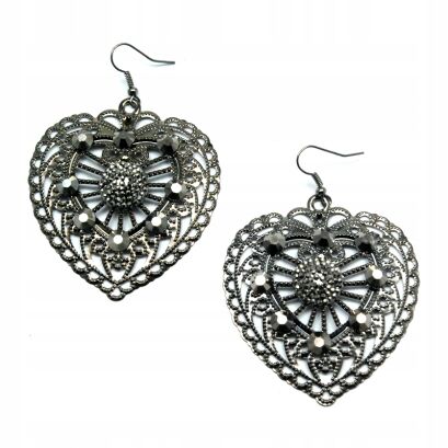 KOLCZYKI WISZĄCE OZDOBNE BLASZKI                             (0611-805 SA)