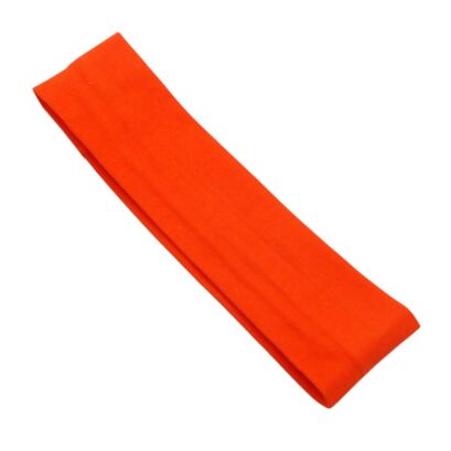 OPASKA NA GŁOWĘ ELASTYCZNA POMARAŃCZOWA WĄSKA szer.5 cm                (0171-P SA)