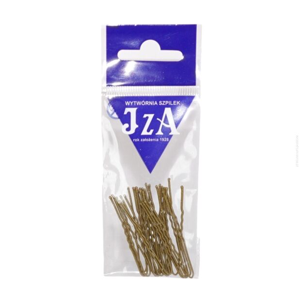 KOKÓWKA FRYZJERSKA KARBOWANA ZŁOTA MAT 4.5 CM 20 SZTUK                  (B045/20 MAT)