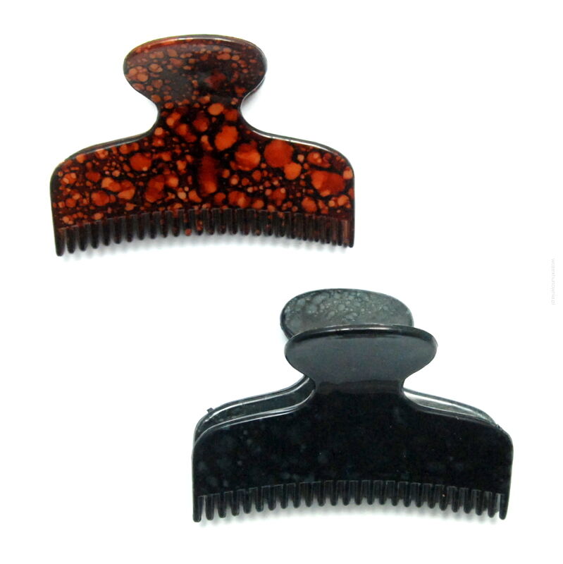 SZCZĘKI / KLAMRY DO WŁOSÓW MARMURKOWE 2 SZTUKI                                      (SZD-9 SAM)